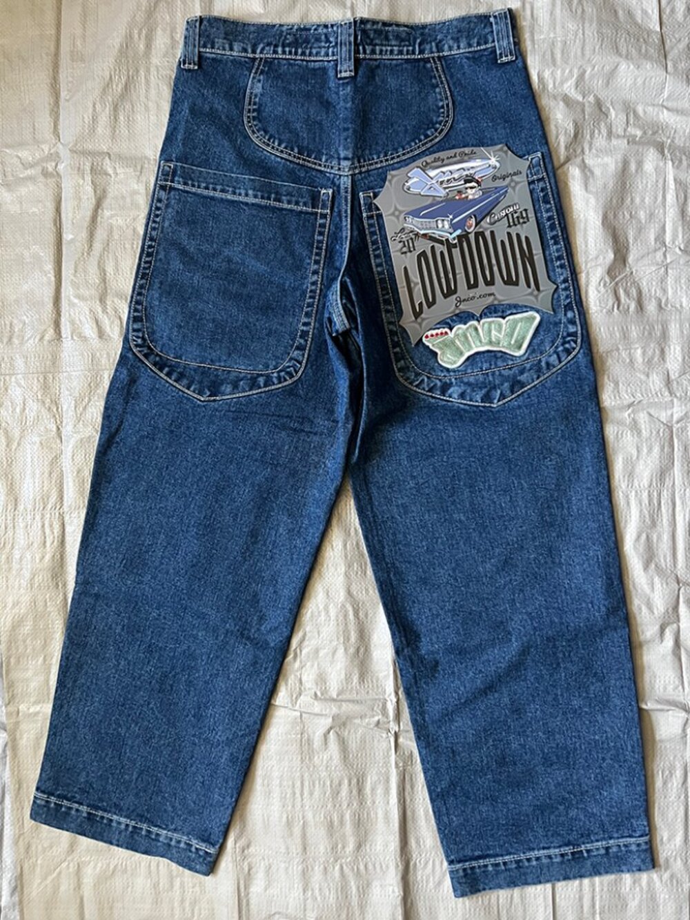 !New! JNCO 169 Low Down Jeans "Dark Stone | 20" Opening" 32W/30L
